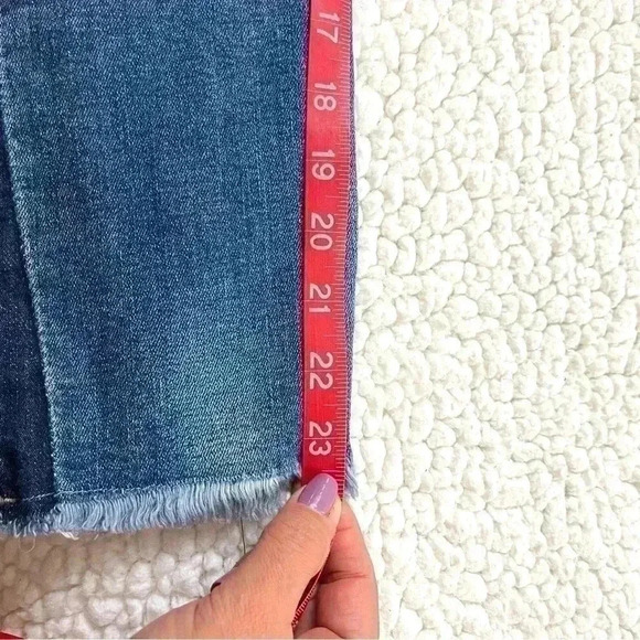 Altar’d State Side Stripe Raw Hem Highrise Ankle Stretch Skinny Jean Size 7 - Picture 14 of 14